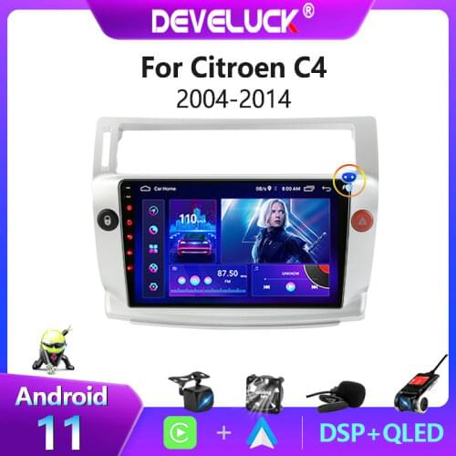2 din Android 10.0 Car Radio Multimedia Video Player GPS navigation for Citroen C4 C-Triomphe C-Quatre 2004-2014 2din FM stereo