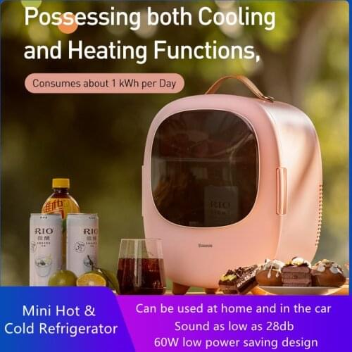 8 Liter Mini Car Fridge Travel Fridge Portable 12V Cooler and warmer car Home Office skincare multi-purpose Fridge