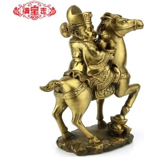 B0602 421Wholesale Old antique rare crafts Copper mammographies lucky home decoration statue