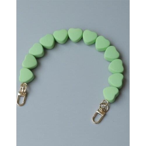 Heart Shape Purse Strap Extenders Chain Charms Resin Parts for Handbag Wristband Bag Accessories