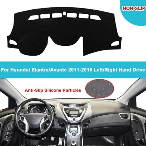 For Hyundai Elantra Avante 2011 2012 2013 2014 2015 Car Dashboard Cover Dash Mat Flannel Suede Polyester Dashmat Carpet Cape