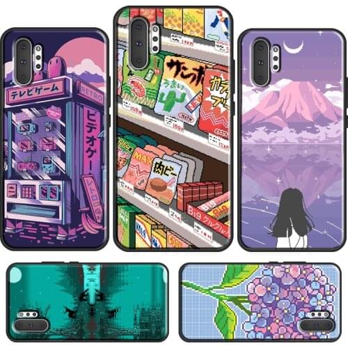 Art Pixel Aesthetic Case For Samsung Galaxy S20 FE S21 Ultra Note 20 Note 10 Plus S10e S8 S9 S10 Plus Cover