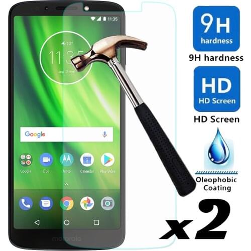 For Motorola Moto G6 / G6 Play Tempered Glass Screen Protector Ultra Thin Explosion-proof Scratch Resistant Front Guard Films