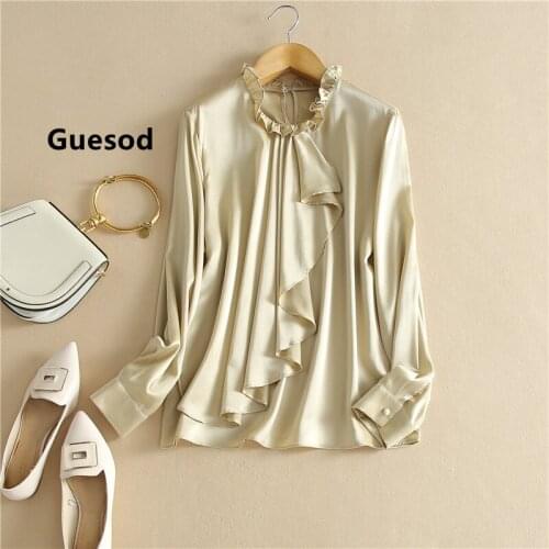 Guesod Womens Satin Shirts