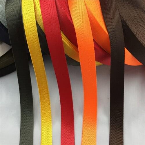 25mm 1" wide 50yards/lot solid color army green red black webbing Navy blue and silver gray