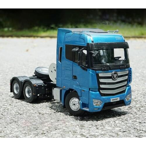 Diecast 1:24 Foton Auman EST-A LNG Natural Gas Tractor Truck Model Collection Souvenir Ornaments Display Boy Toys Gifts