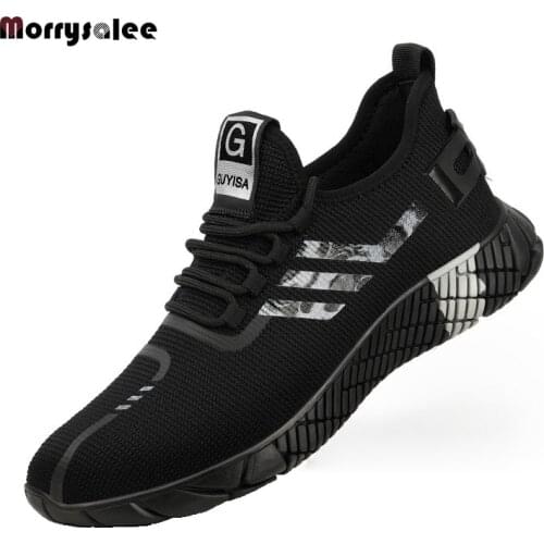 2021 Men Safety Shoes Outdoor Work Boots Men Industrial Construction Shoes Non Slip Puncture Proof Footwear Steel Toe Work Shoes