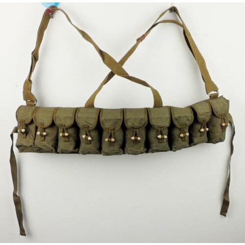 ORIGINA SURPLUS MILITARY collect Chinese Type 56 Semi Automatic Chest Rig New Old Stock SKS Ammo Pouch