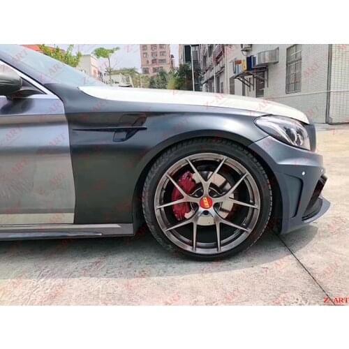Z-ART GTR front fender for for C class W205 AMG GTR looks front fender for C class 2015-2019 retrofit body kit