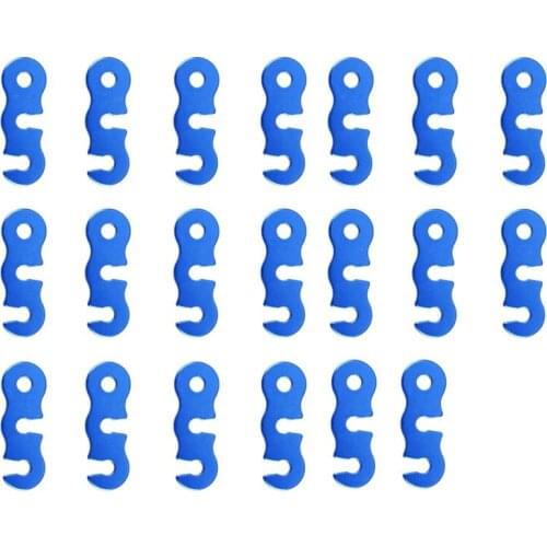 Guy Rope Tensioners Cord Adjuster Aluminum Alloy Wind Rope Buckle Tent Rope Adjuster Accessory for Hiking Camping Tent