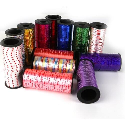 100 yards 0.5cm Satin Ribbon Curling Ribbon Roll Balloon Wedding Birthday Balloons Party DIY Decoration Ballons Accessory