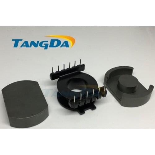 Tangda POT POT4020 Type 6+6 pin 12P Bobbin magnetic core + skeleton ferrites Power Transformer housing PC40 AG