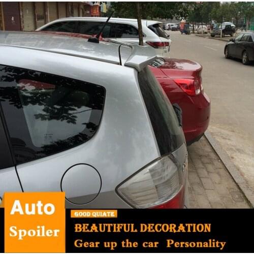 For Honda JAZZ Fit Spoiler 2008-2013 High Quality ABS Material Car Rear Wing Trunk Rear Spoiler Sport Decoration 2009 2010 2011