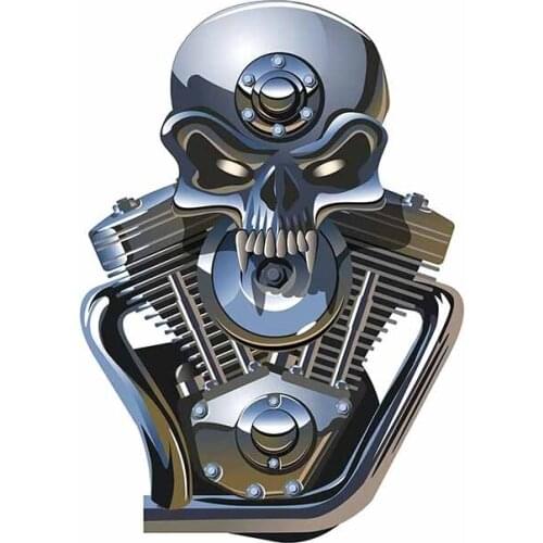 SZWL Personality Skull Car Stickers for LARGE Truck Trailer Motorcycle Graphics Decal Racing Vinyl JDM Cover Scratches,13cm*11cm