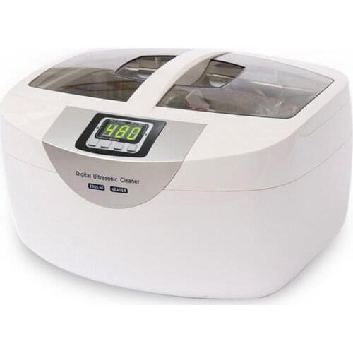 JIQI 2.5L 60W 40kHz Ultrasonic Digital cleaner Baskets Jewelry Watches Dental Heating Mute Ultrasonic Vegetable Cleaner bath