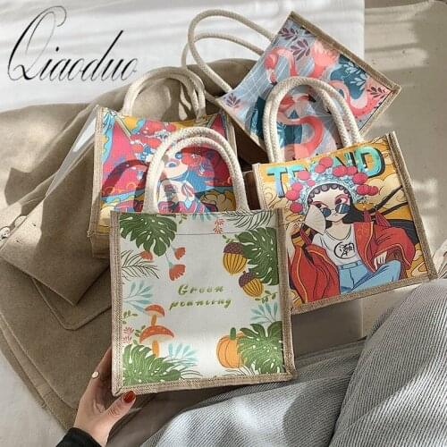 Qiaoduo Japanese Canvas Bag Women Handbag Autumn Winter 2021 Fashion Korean Style Crossbody Small Bag For Women Canvas Tote Bag