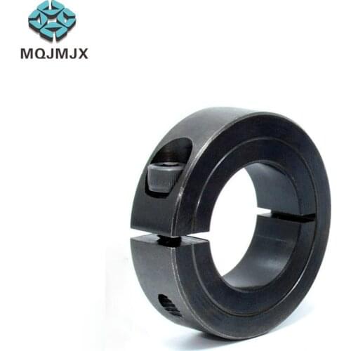 1PC Shaft Collars Fixed Ring Open Limit Shaft Stop Collar Locator Carbon Steel Black Oxidation Ring Optical Fixed Clamp