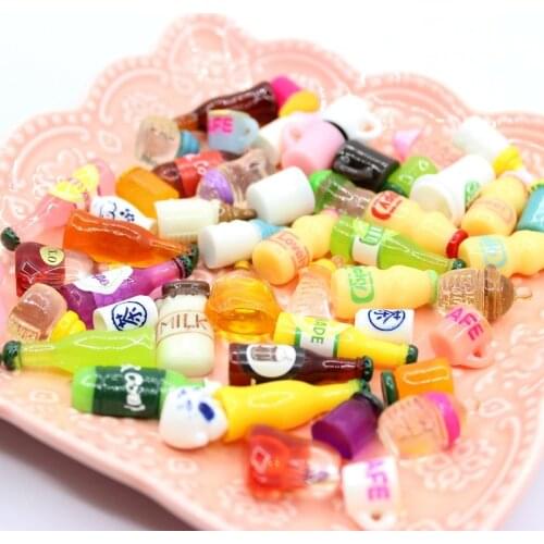 10pcs mini drink Miniature Dollhouse play food 1/6 bjd Doll accessories Wink Re-ment Doll Houes Toys for barbie,Blyth