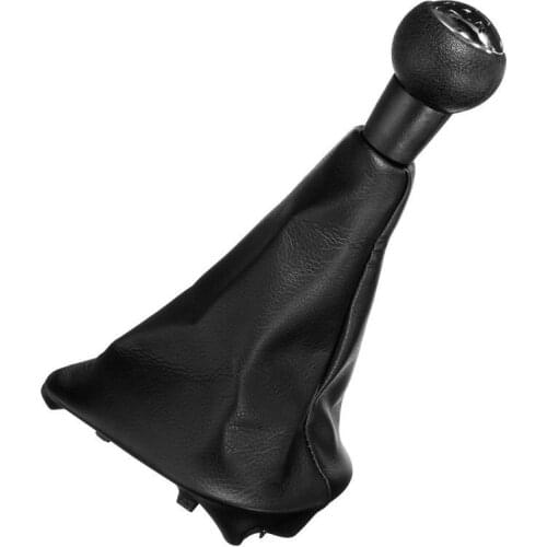 5 Speed Gear Shift Stick Leather Gaitor Gaiter Knob For PEUGEOT 207 307 CC 308