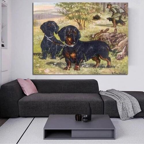 5d Diamond Embroidery Dachshund Dog Rhinestone Painting Home Decoration Diy Cartoon Animal Cross Stitch Pattern Full Of Diamonds