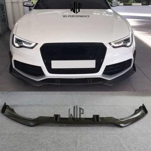 A5 RS5 Car Styling High Quality Carbon Fiber Front Bumper Splitter Car Body Kit For Audi A5 RS5 2D 4D 2012-2016