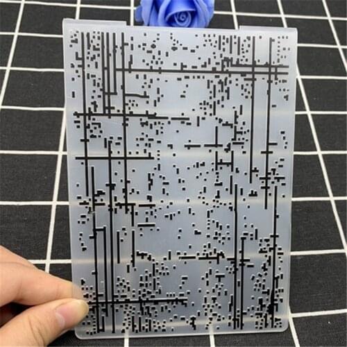 Abstract code transparent folding embossing board DIY handmade works background embossing mold