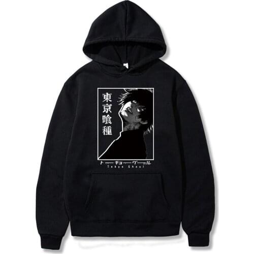 Anime Tokyo Ghoul Hoodie Men Women Ken Kaneki Graphic Casual Harajuku Pullover Hoodie