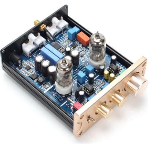 Bluetooth 5.0 6J1 Vacuum NE5532 Tube Preamp Amplifier HiFi Stereo Preamplifier APTX Treble Bass Tone Home Theater Pre AMP