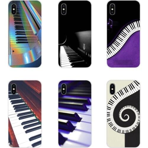 Piano keys art Accessories Phone Shell Covers For Samsung Galaxy A3 A5 A7 A9 A8 Star A6 Plus 2018 2015 2016 2017