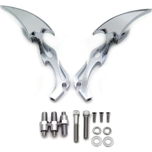 For Harley davidson softail Fat Boy Sportster CHROME Aftermarekt free shipping motorcycle parts Alloy Arrow Custom Mirror