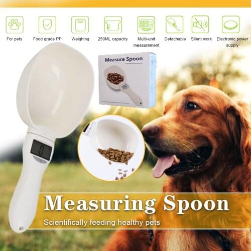 800g Cat Food Dog Food Weighing Spoon Detachable Spoon Pet Food Electronic Weighing Measuring Scoop Cup Portable And Led Display