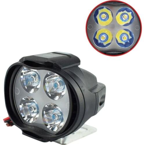 Super Clear 1000Lm Motorcycle Led Headlight Lamp Scooters Locomotive Fog Spotlight Super Light Assist Rearview Mirror Light