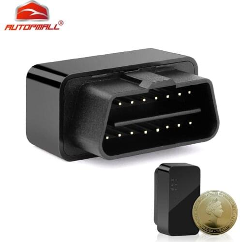 OBD GPS Tracker Car GPS Locator Geo fence SOS GSM Mini GPS Tracker Vibration Low Battery Overspeed Plug Out Alarm OBD Tracker