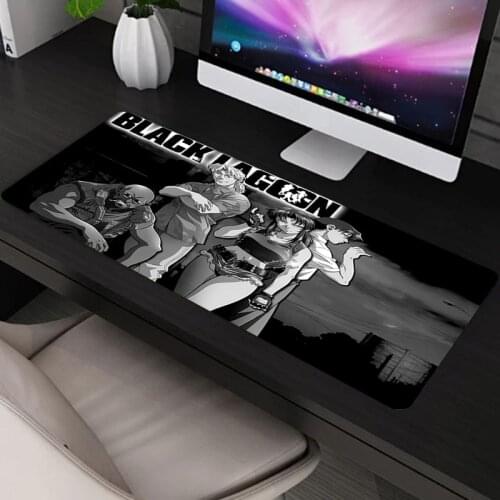 Gaming Mouse Pad of Black Lagoon Mat Pc Mause for Gamer Full Barato Large Office Pink Computer Desk Kawaii Stitch Table Pads Hot