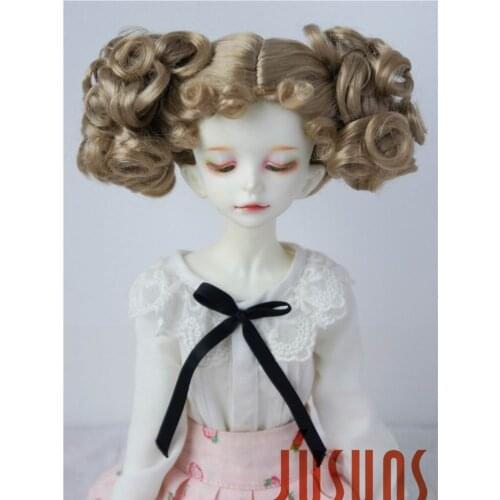 JD087 1/4 1/3 Lovely two Pony Cute MSD SD doll wigs size 7-8inch 8-9 inch BJD wigs Synthetic mohair Doll accessories