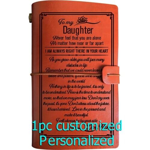 Engraved Leather journal personalized gifts to my husband BJ214 Customized Notebook A5 Dropshipping Supplier US Store Diary