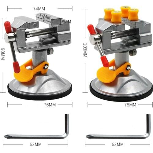 Miniature Hobby Clamp On Table Bench Vise Tool Vice Muliti-Funcational Table Vice Carving Bench Clamp Drill Press Flat Vice