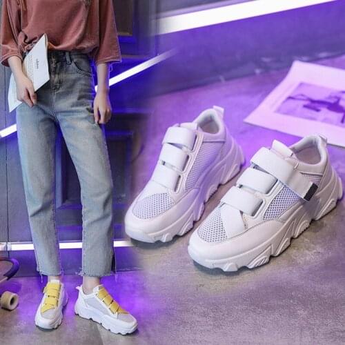 Fashion Woman Running Shoes INS Sneakers Women Height Platform Breathable Sports Shoes Walking Gilrs Women Casual Shoes