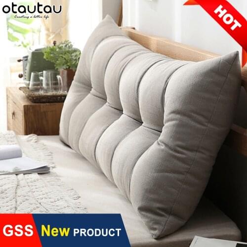 Cushion Cover Long Body Pillow Covers Decorative Home Decor Cotton Linen Throw Bed Backrest Corner Seat Pouf Futon Adults Kids