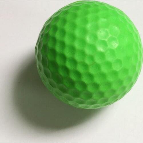 PGM Elastic Indoor Golf Soft Game Ball Yellow Golf PU Ball Training Practice Elastic Foam Golf Sponge Rubber Balls Capsules Aids