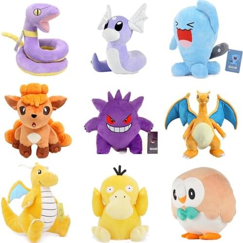 Pikachu Pokemon Plush Doll Bulbasaur Stuffed Toy Squirtle Charmander Charizard Eevee Snorlax Psyduck Kid Christmas Baby Gift