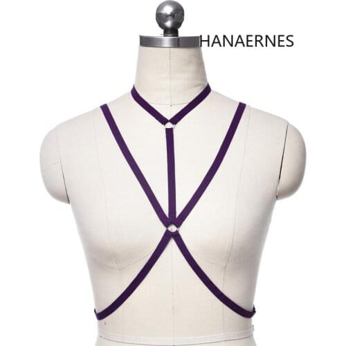 Women Sexy Fashion Body Harness Cage Lingerie Harness Cage Bra Cupless Sexy Lingerie Body Harness Belt Harness Belt Strap Bra