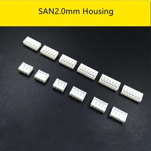 SAN2.0mm Connector Male Plug Plastic Shell Housing 2/3/4/5P