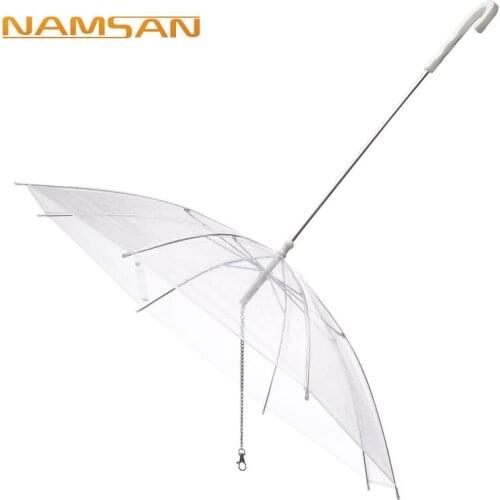 Dog harness Harness fashion Dog collars and harnesses Transparent dog umbrella creative leash puppy raincoat with dog leash