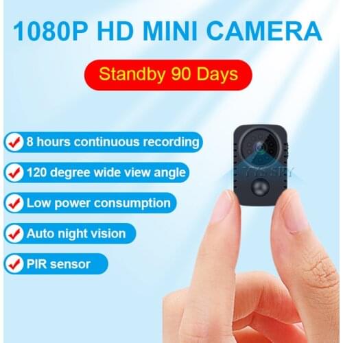 Ultra Mini Camera 1080P Auto Night Vision PIR Motion Detect Video Wide Angle Secret Camcorder Micro Cam Support Hidden TF Card