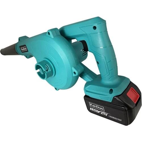 KANDUO 21V Cordless snail fan Camping fire blower Large battery Turbine Pumping and blowing 2 in 1 Compatible makita18v battery