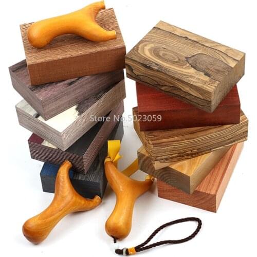140x90x40mm DIY Slingshots Handle Material Patch Wood Solid Wood for DIY Wooden Catapult Handicraft Material