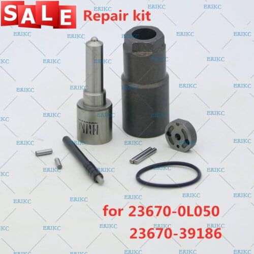 23670-0L050 Common Rail Fuel Injector Repair Kit Nozzle DLLA155P863 Control Valve Plate 10# for 23670-39186 Toyota Hilux