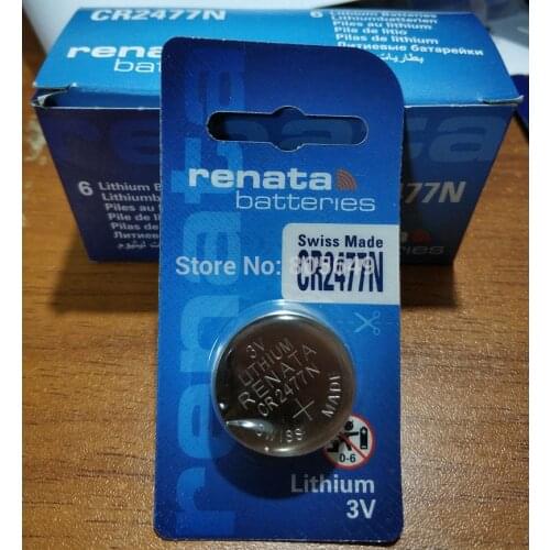 30pcs 100% brand new renata 2477 CR2477 CR 2477 3v Lithium Battery button Car remote control battery High performance temper