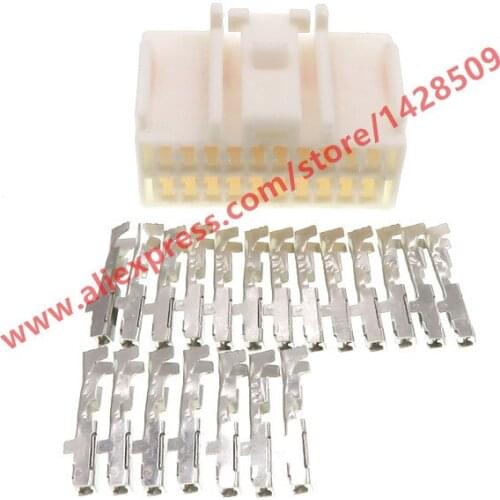 5 Sets 20 Pin Automotive Connector Female Electric Auto Plug With Terminals 6098-1626